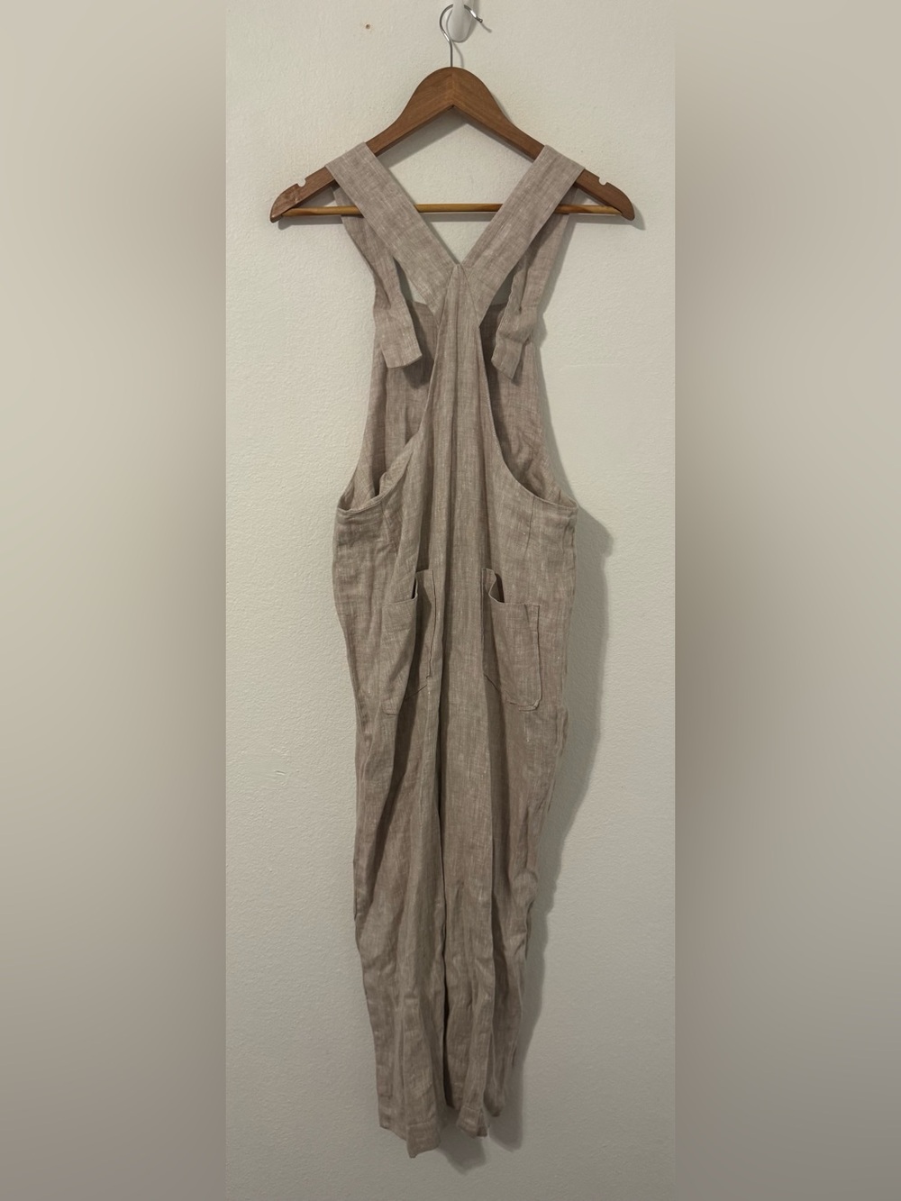 Linen Fairytales 100% Linen Oatmeal
Overalls Jumpsuit XS Lantern Leg
Lagenlook - Picture 3 of 9